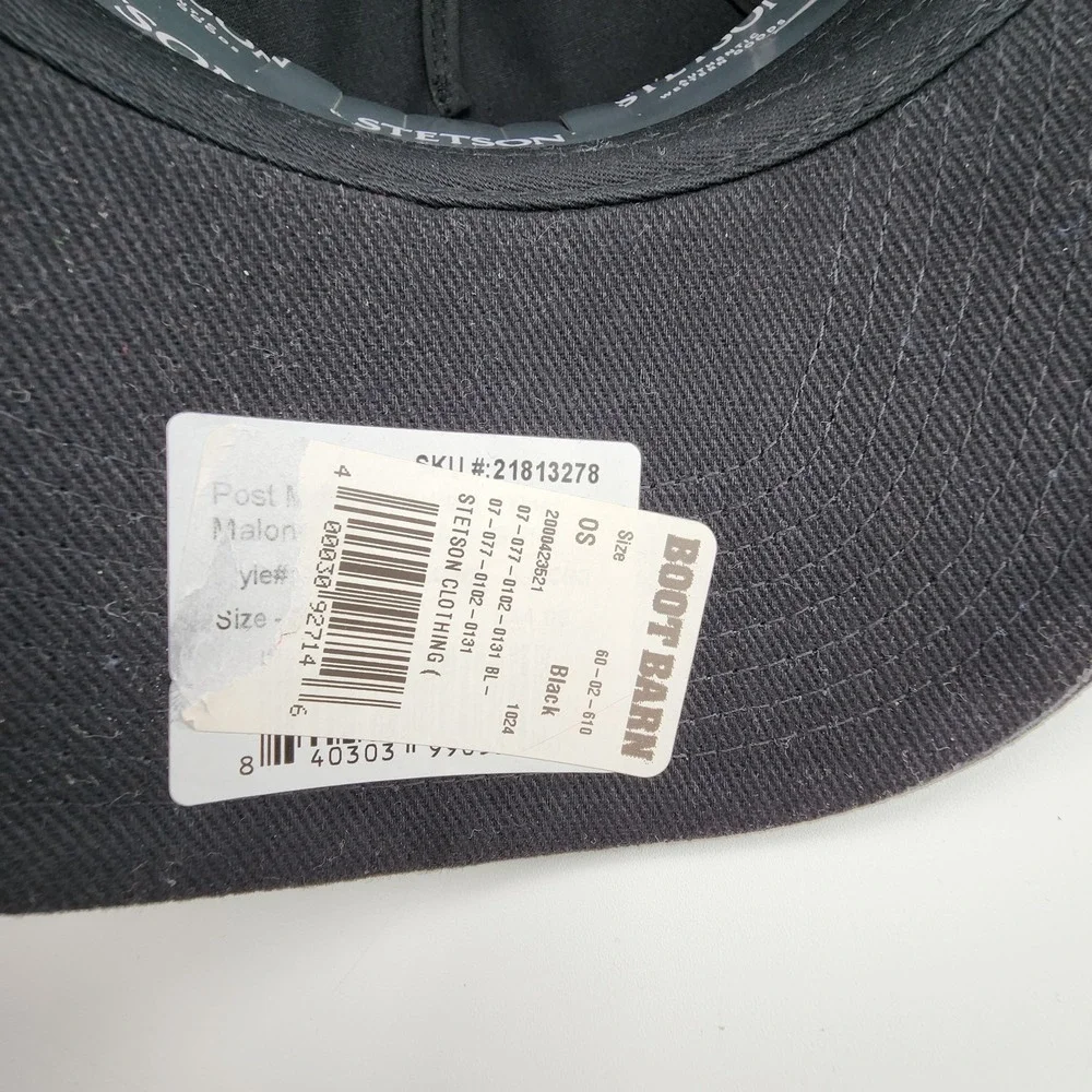 Stetson X Post‎ Malone Hat Studded Posty Ball Cap Black Adjustable Snapback NEW